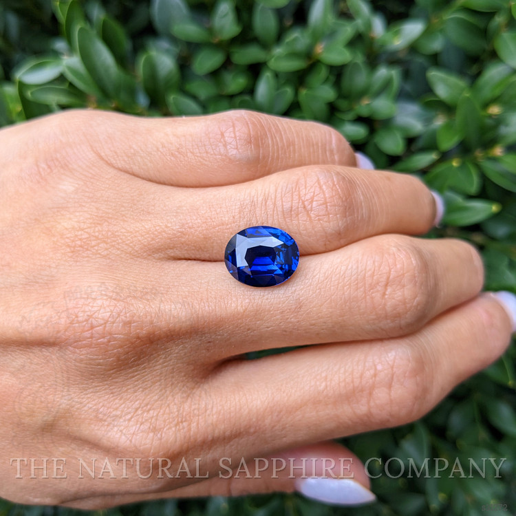 7.08 Ct. Blue Sapphire from Ceylon (Sri Lanka)