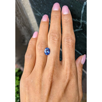 2.62 Ct. Blue Sapphire from Ceylon (Sri Lanka) Life Style