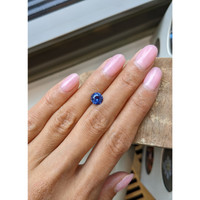 2.02 Ct. Blue Sapphire from Ceylon (Sri Lanka) Life Style