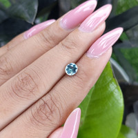 1.01 Ct. Bluish Green Sapphire from Madagascar Life Style