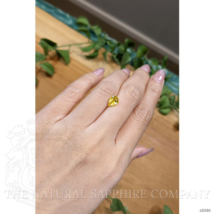 1.55 Ct. Yellow Sapphire from Ceylon (Sri Lanka)
