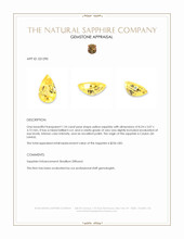 1.24 Ct. Yellow Sapphire from Ceylon (Sri Lanka) Appraisal