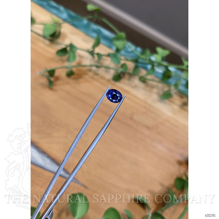 1.95 Ct. Purplish Blue Sapphire from Ceylon (Sri Lanka)