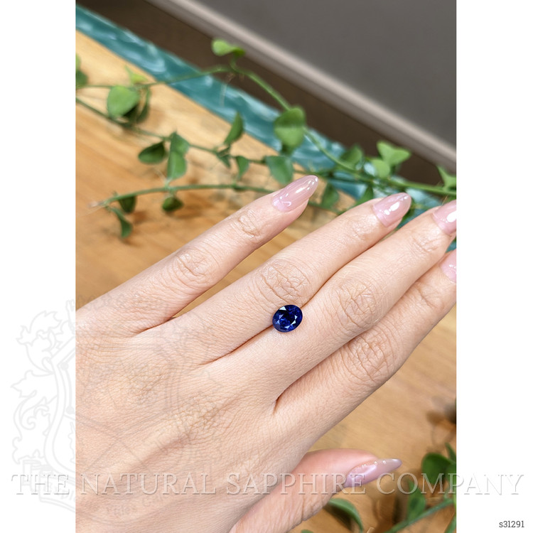 1.95 Ct. Purplish Blue Sapphire from Ceylon (Sri Lanka)