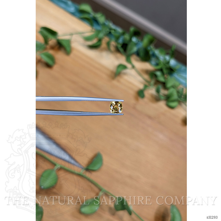 1.25 Ct. Orangish Yellow Sapphire from Ceylon (Sri Lanka)