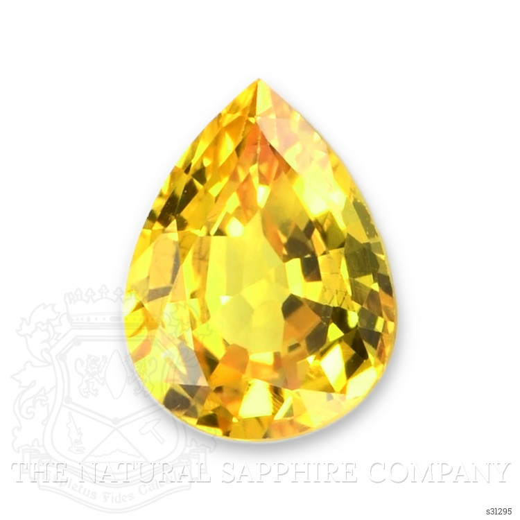 1.37 Ct. Orangish Yellow Sapphire from Ceylon (Sri Lanka)