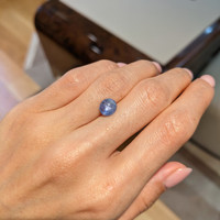 2.55 Ct. Blue Star Sapphire from Burma (Myanmar) Life Style