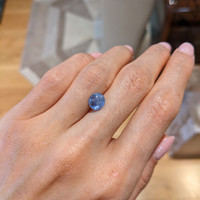 2.55 Ct. Blue Star Sapphire from Burma (Myanmar) Life Style