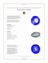2.55 Ct. Blue Star Sapphire from Burma (Myanmar) 3 D Scan Report