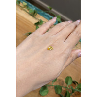 1.25 Ct. Orangish Yellow Sapphire from Ceylon (Sri Lanka) Life Style