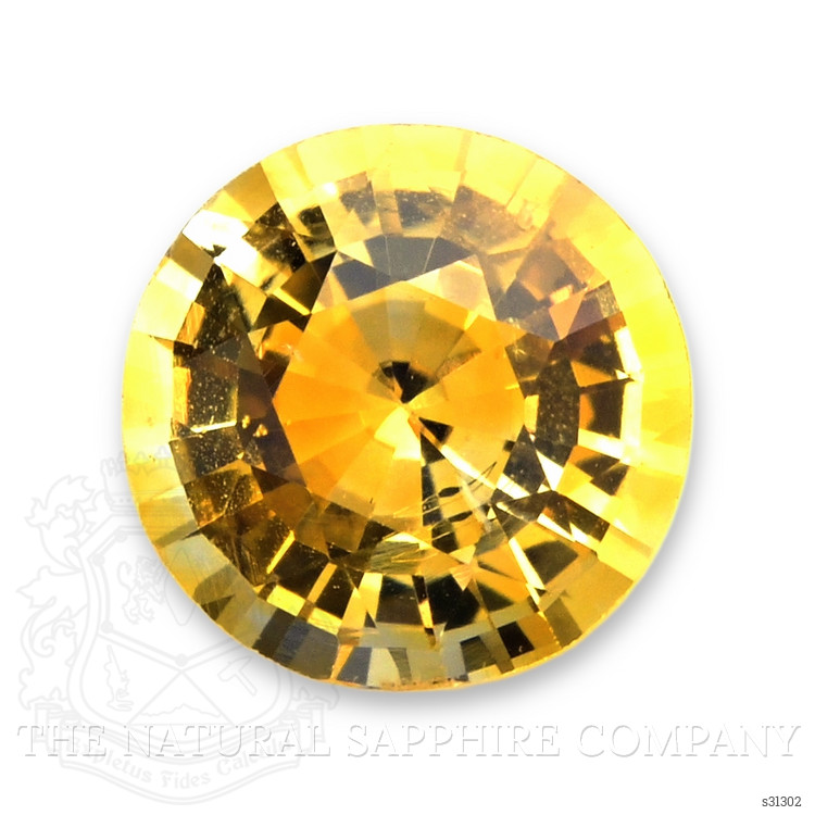 1.18 Ct. Orangish Yellow Sapphire from Ceylon (Sri Lanka)