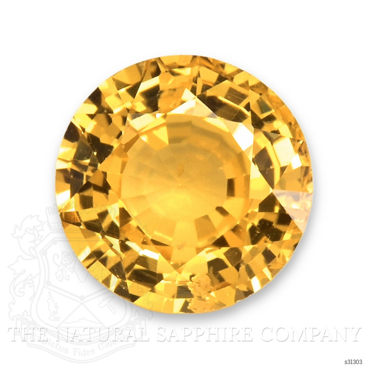 1.11 Ct. Orangish Yellow Sapphire from Ceylon (Sri Lanka)