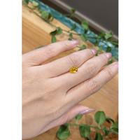 1.15 Ct. Orangish Yellow Sapphire from Ceylon (Sri Lanka) Life Style