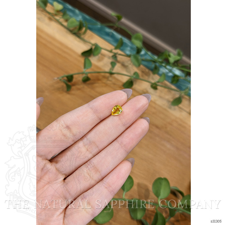 1.25 Ct. Yellow Sapphire from Ceylon (Sri Lanka)
