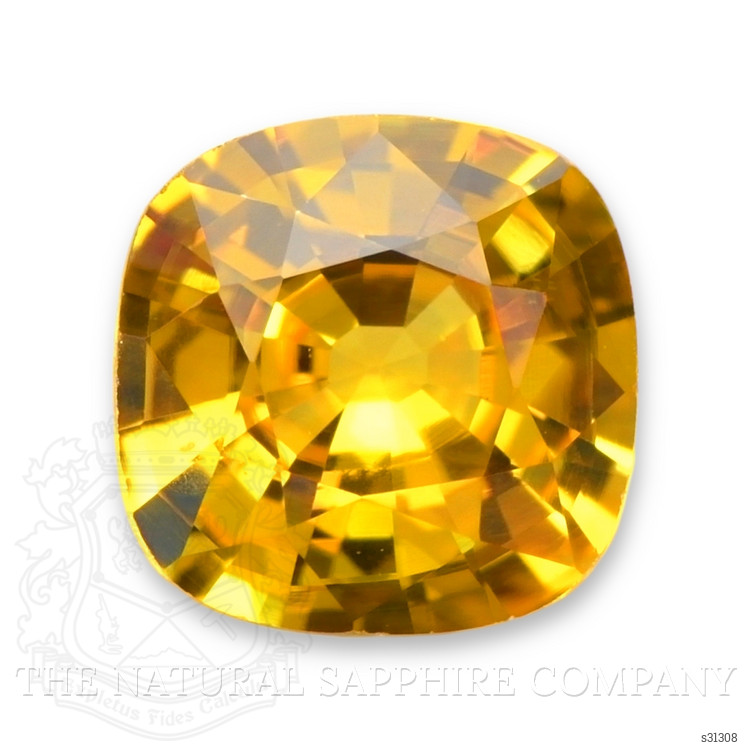 0.96 Ct. Yellowish Orange Sapphire from Ceylon (Sri Lanka)