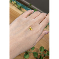 0.96 Ct. Yellowish Orange Sapphire from Ceylon (Sri Lanka) Life Style