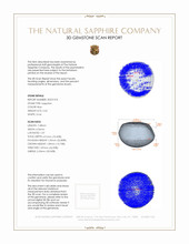 2.65 Ct. Blue Star Sapphire from Burma (Myanmar) 3 D Scan Report