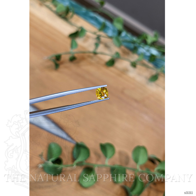 1.20 Ct. Orangish Yellow Sapphire from Ceylon (Sri Lanka)