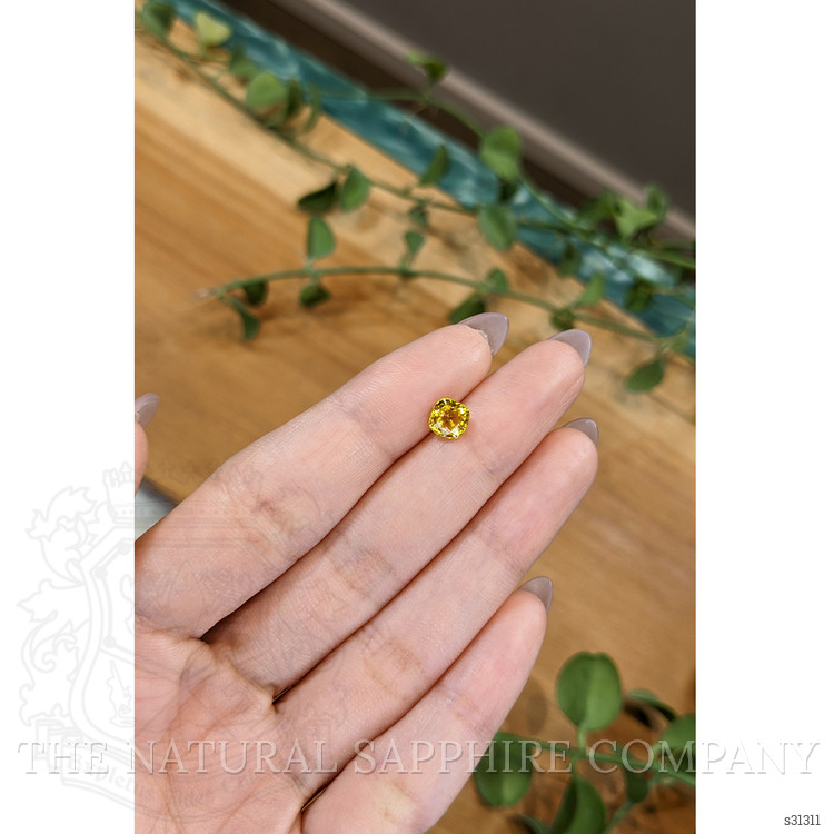 1.20 Ct. Orangish Yellow Sapphire from Ceylon (Sri Lanka)