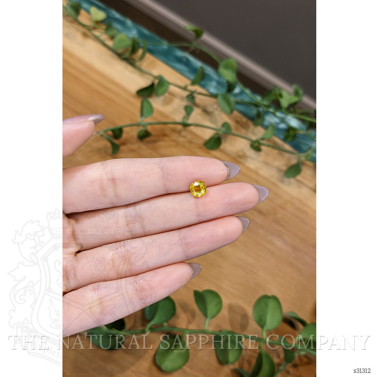 1.31 Ct. Orangish Yellow Sapphire from Ceylon (Sri Lanka)