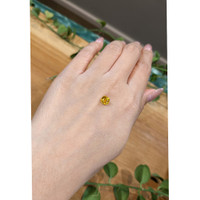 1.31 Ct. Orangish Yellow Sapphire from Ceylon (Sri Lanka) Life Style