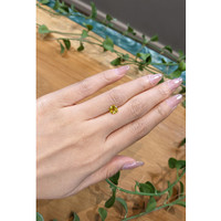 1.29 Ct. Orangish Yellow Sapphire from Ceylon (Sri Lanka) Life Style