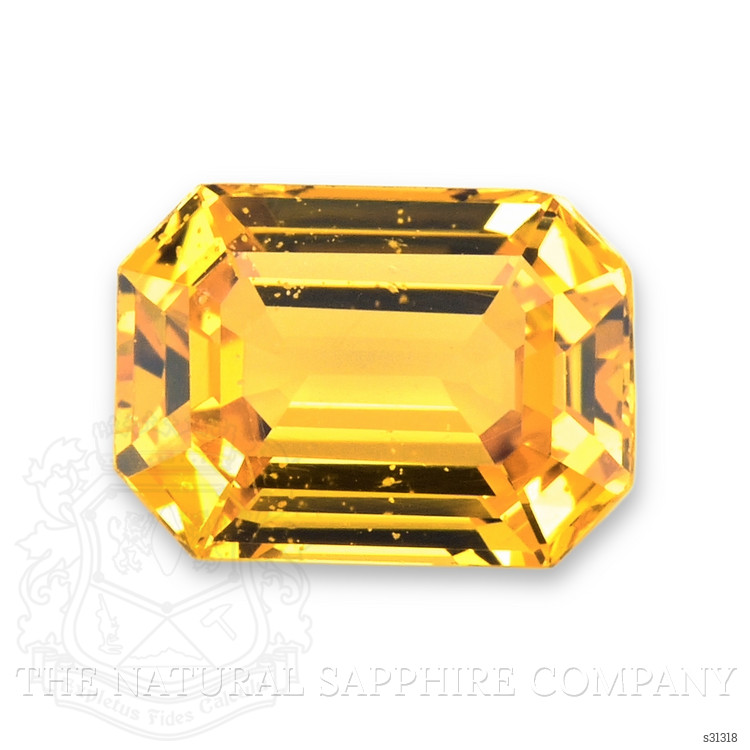 1.10 Ct. Orangish Yellow Sapphire from Ceylon (Sri Lanka)