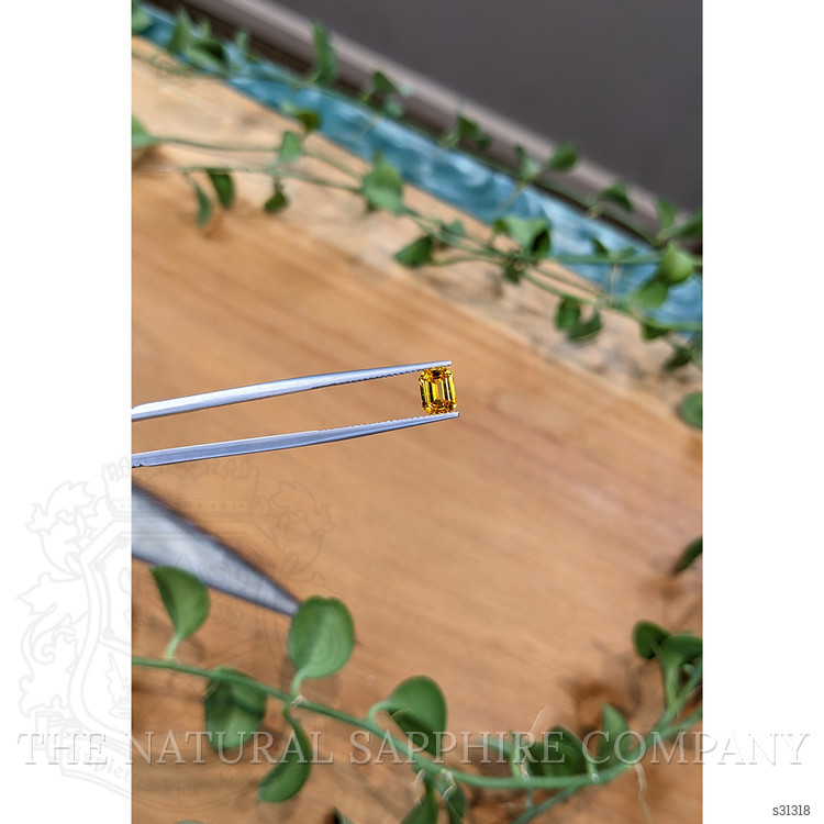 1.10 Ct. Orangish Yellow Sapphire from Ceylon (Sri Lanka)