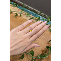 1.21 Ct. Orangish Yellow Sapphire from Ceylon (Sri Lanka) Life Style