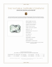 1.58 Ct. Green Sapphire from Madagascar Scan Report