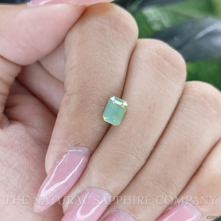 1.05 Ct. Yellowish Green Sapphire from Madagascar