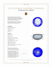 2.79 Ct. Sapphire from Burma (Myanmar) 3 D Scan Report