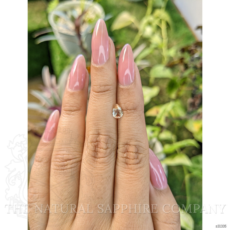 0.67 Ct. Peach Sapphire from Ceylon (Sri Lanka)