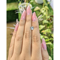 0.93 Ct. Bluish Grey Sapphire from Ceylon (Sri Lanka) Life Style