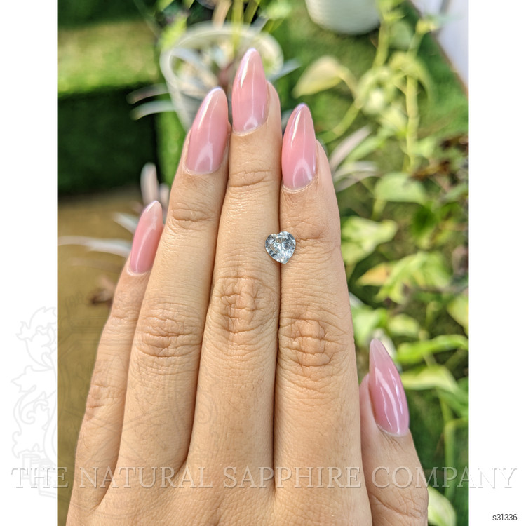 0.93 Ct. Bluish Grey Sapphire from Ceylon (Sri Lanka)