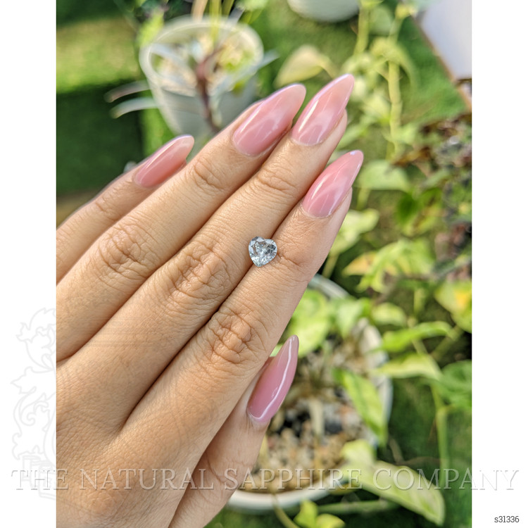 0.93 Ct. Bluish Grey Sapphire from Ceylon (Sri Lanka)