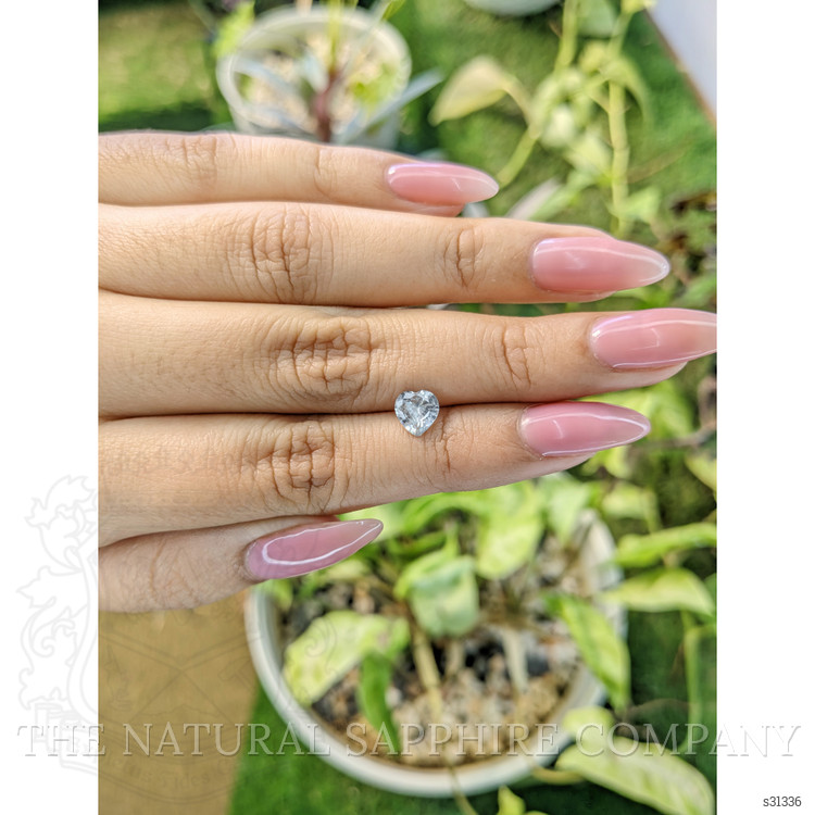 0.93 Ct. Bluish Grey Sapphire from Ceylon (Sri Lanka)