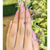0.67 Ct. Pinkish Purple Sapphire from Ceylon (Sri Lanka) Life Style