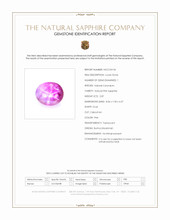 2.87 Ct. Pink Star Sapphire from Burma (Myanmar) Scan Report