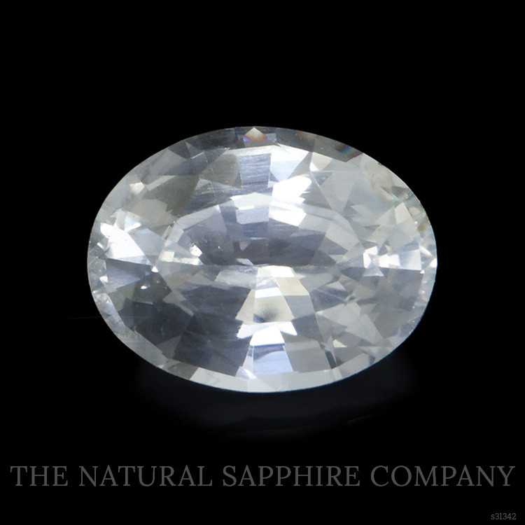 0.99 Ct. White Sapphire from Ceylon (Sri Lanka)