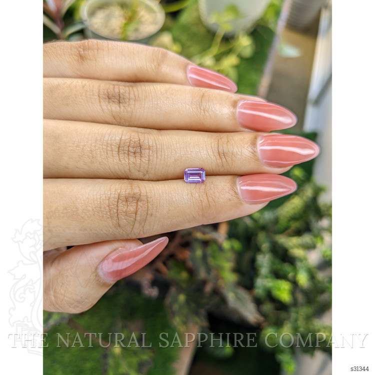 0.63 Ct. Pinkish Purple Sapphire from Ceylon (Sri Lanka)