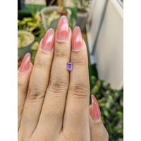 0.63 Ct. Pinkish Purple Sapphire from Ceylon (Sri Lanka) Life Style