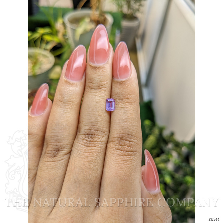 0.63 Ct. Pinkish Purple Sapphire from Ceylon (Sri Lanka)