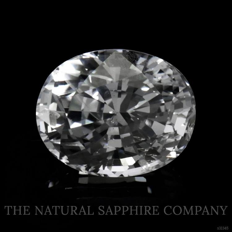 2.55 Ct. White Sapphire from Ceylon (Sri Lanka)