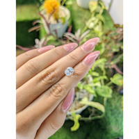 2.55 Ct. White Sapphire from Ceylon (Sri Lanka) Life Style