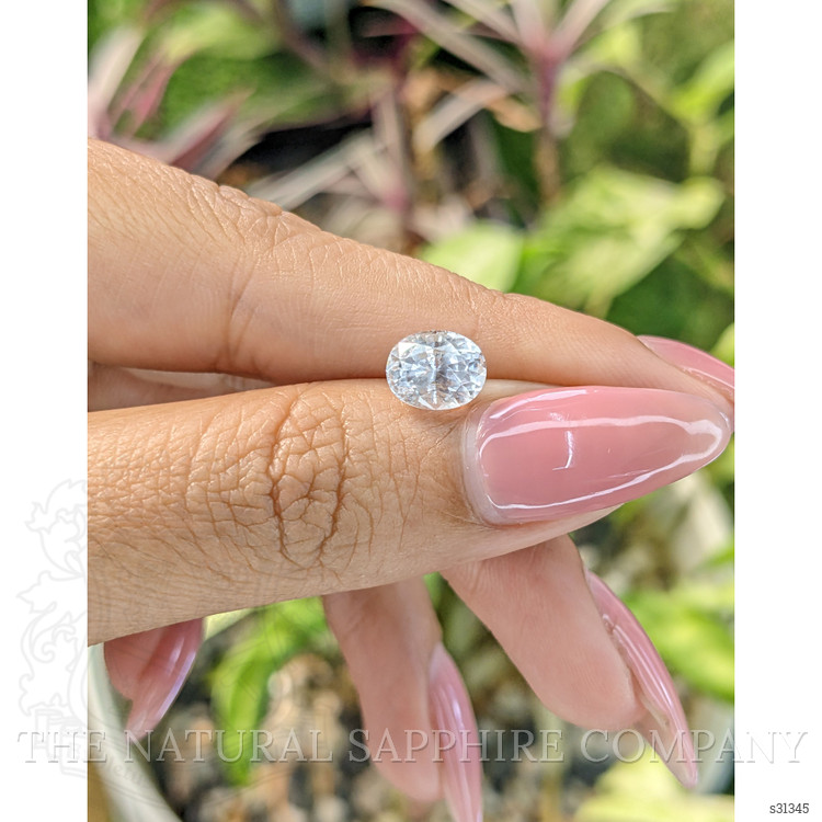 2.55 Ct. White Sapphire from Ceylon (Sri Lanka)