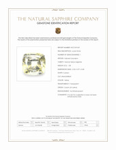 1.28 Ct. Yellow Sapphire from Ceylon (Sri Lanka) Scan Report