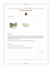 0.75 Ct. Yellow Sapphire from Ceylon (Sri Lanka) Appraisal