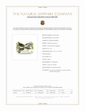 0.75 Ct. Yellow Sapphire from Ceylon (Sri Lanka) Scan Report