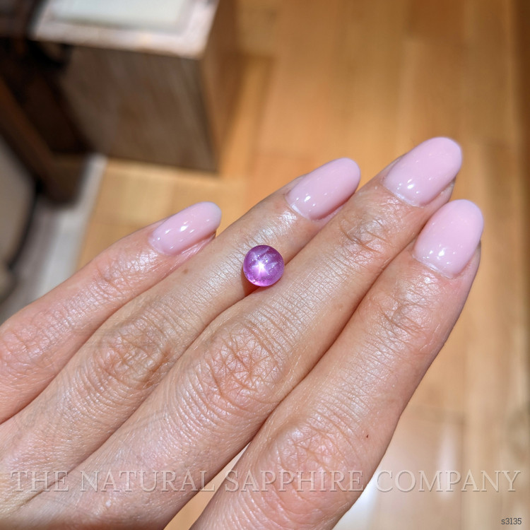 2.90 Ct. Pink Star Sapphire from Burma (Myanmar)